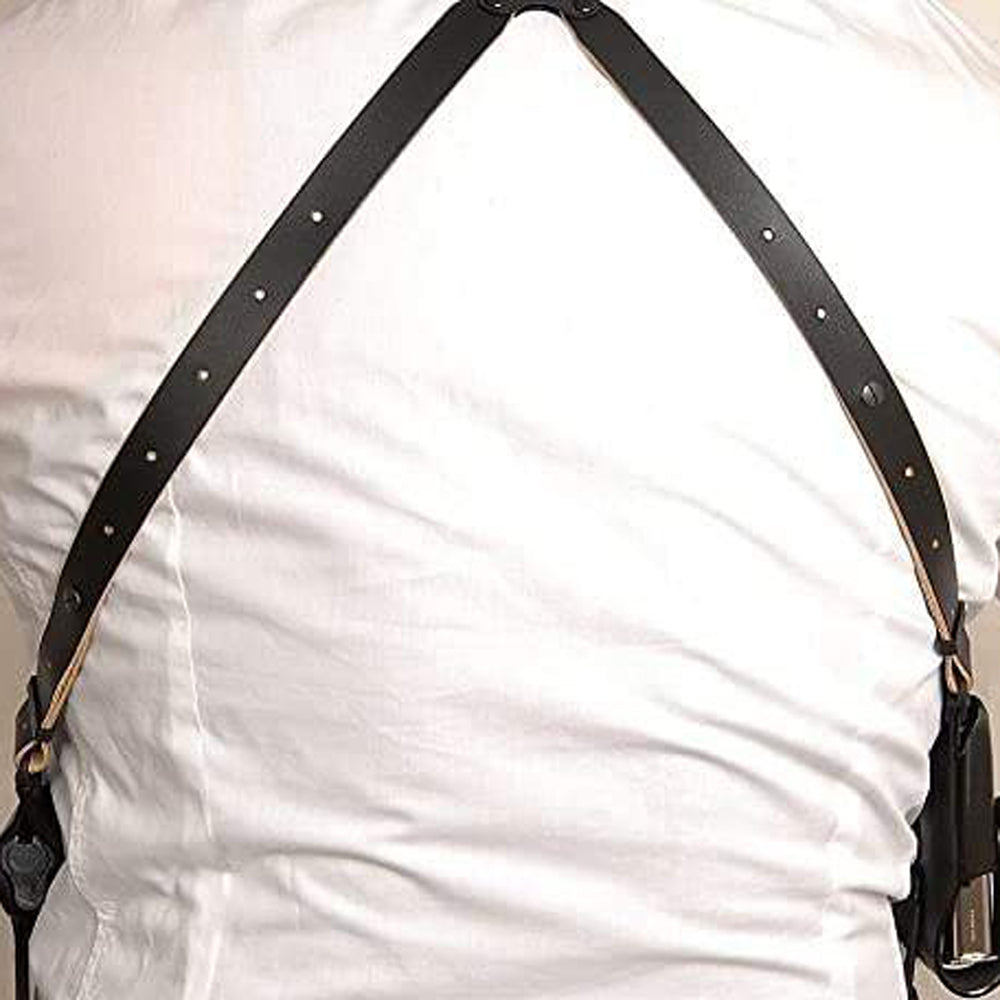 Leather Shoulder Strap Fits up to 52" Chest, Including Stainless Screw Set