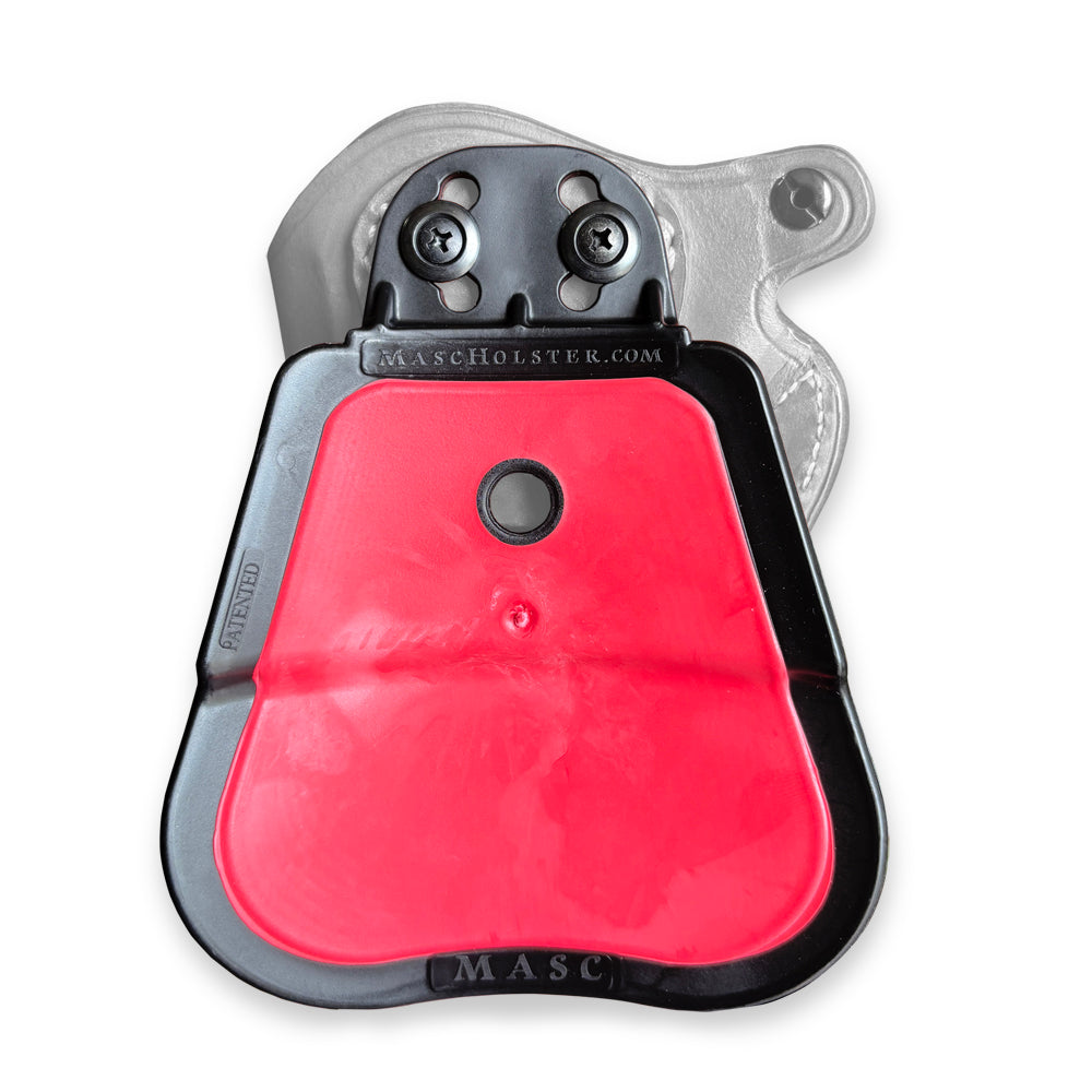 Polymer Paddle Assembly is Compatible only with Our Holsters, Fits Belts up to 1 3/4" - 4.5 cm in Width