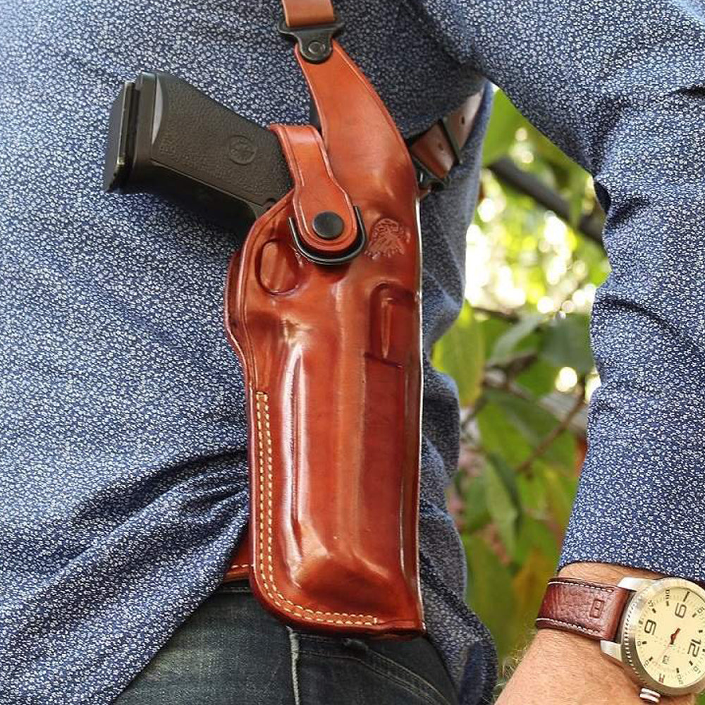 Leather Vertical Shoulder System Component Holster