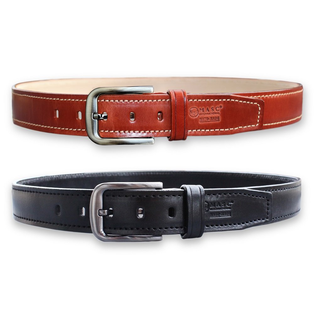 Premium Leather Holster Belt For Heavy Handguns