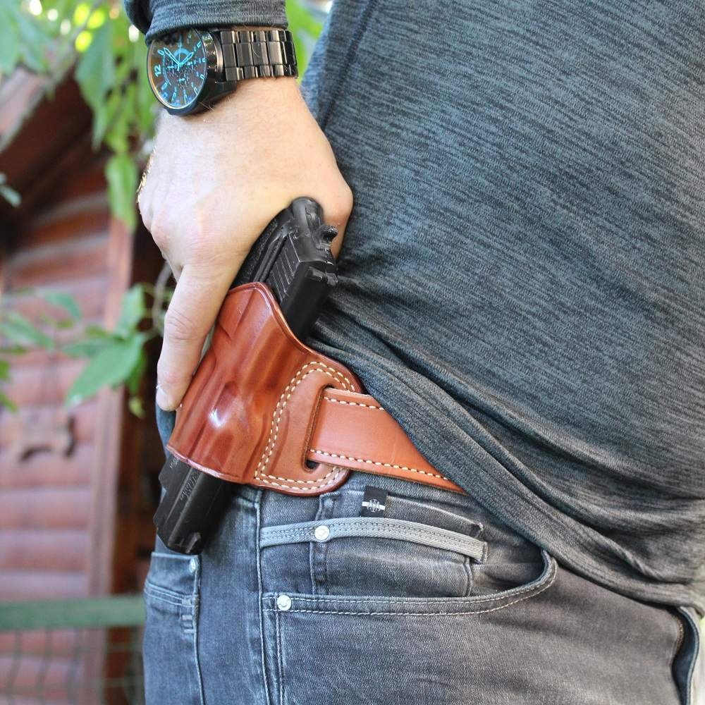 Premium Leather (OWB) Belt Slide Holster