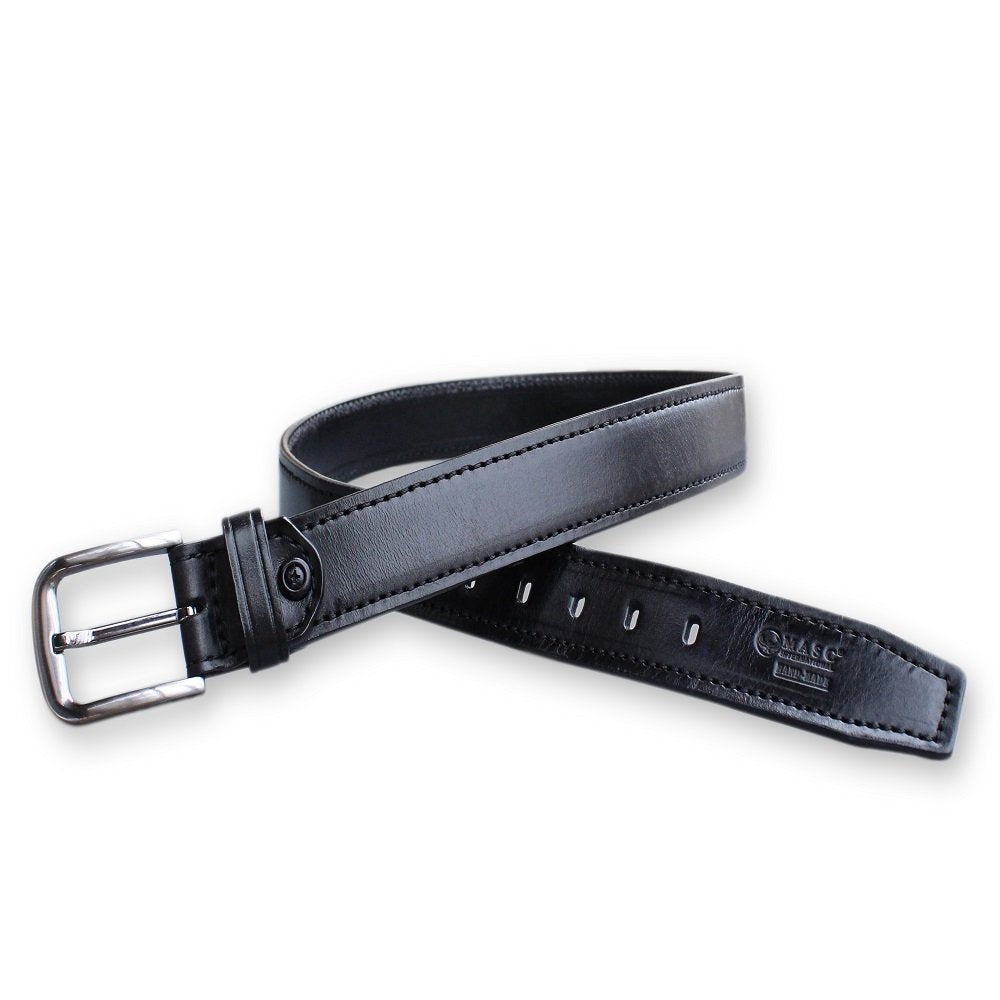 Concealed Carry Heavy Duty Genuine Leather Belt For Use With Heavy Handguns