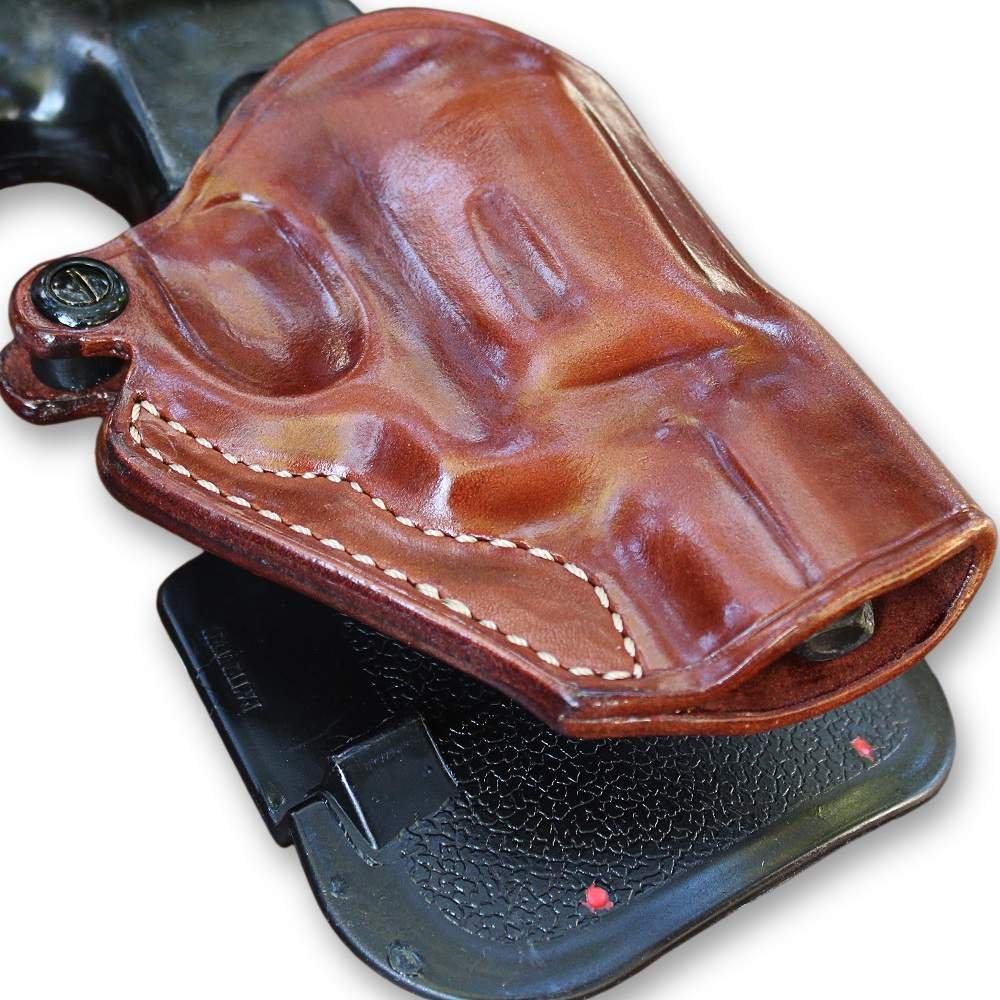 Premium Leather Paddle Holster (OWB) Open Top For Revolvers