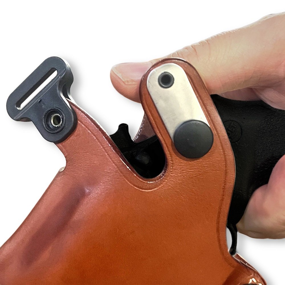 Leather Horizontal Shoulder Holster With Bullet Carrier