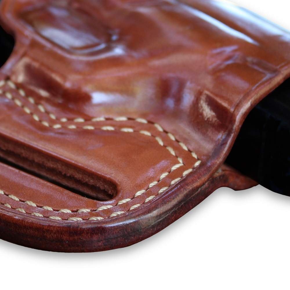 Premium Leather Pancake Holster With Thumb Break - Open End