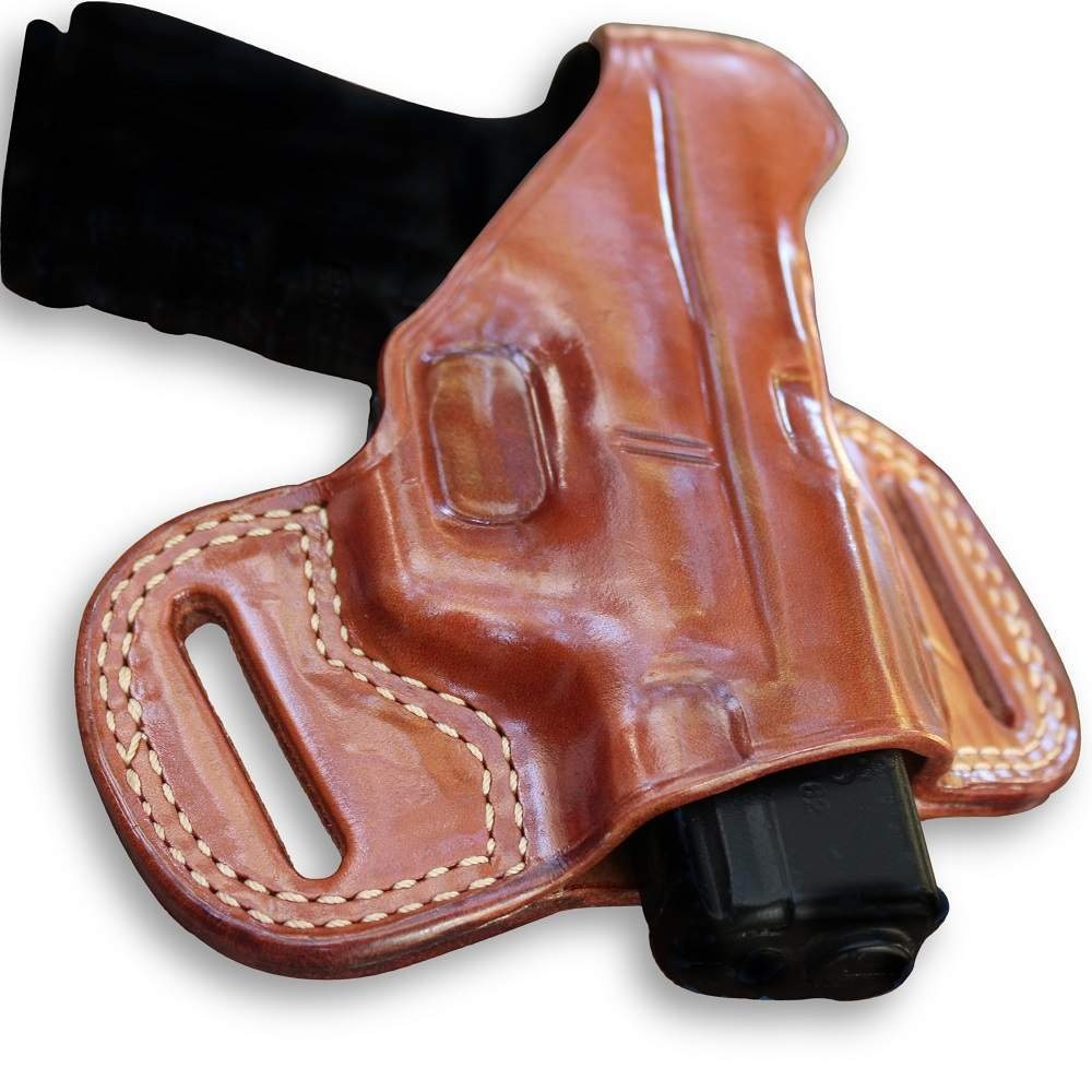 Premium Leather Pancake Holster With Thumb Break - Open End