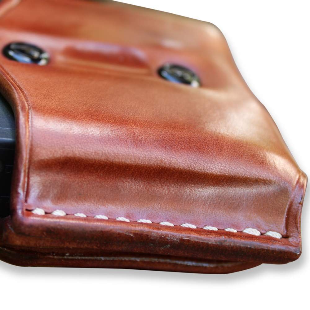 Premium Leather Open Top Double Magazine Carrier