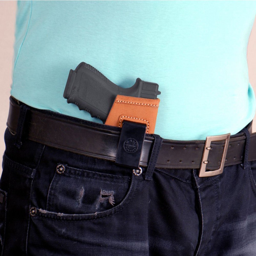Premium Suede Leather (IWB) Concealment Holster With Expander Lock System