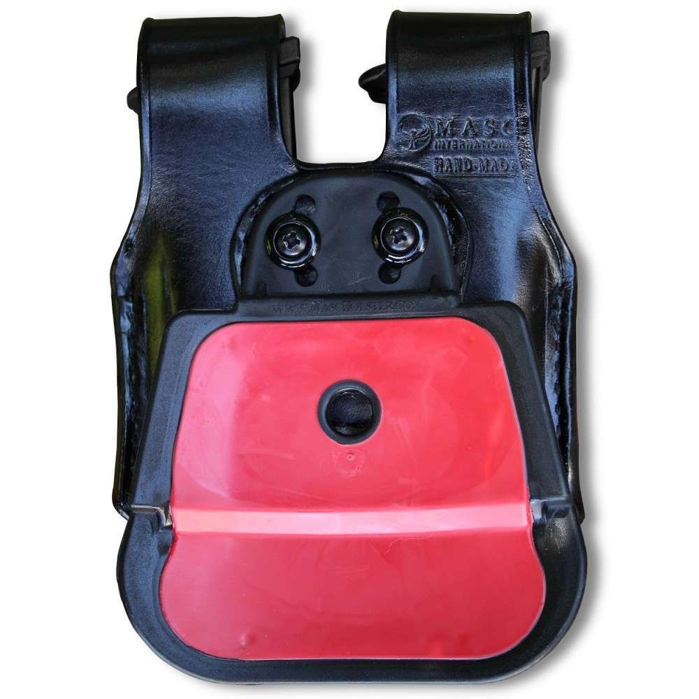 Leather Double Magazine Carrier With Retention Paddle