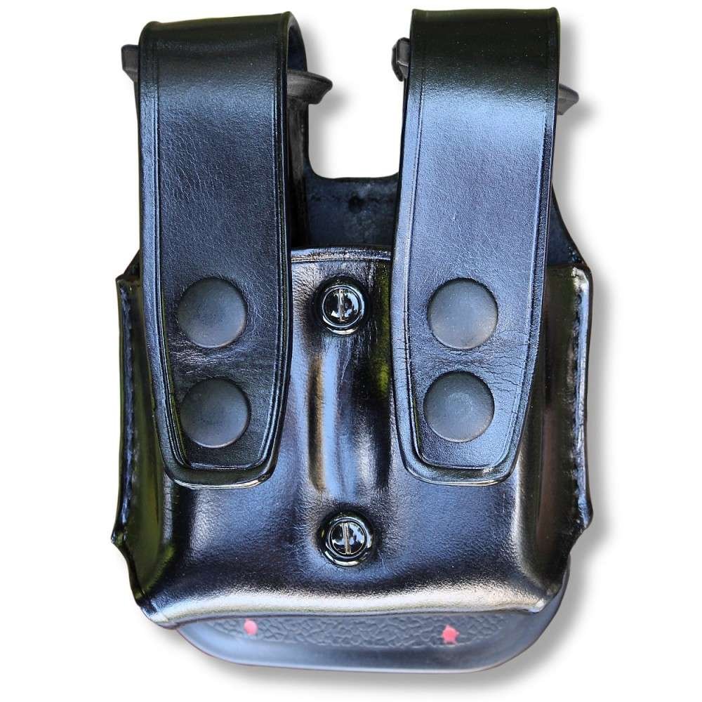 Leather Double Magazine Carrier With Retention Paddle