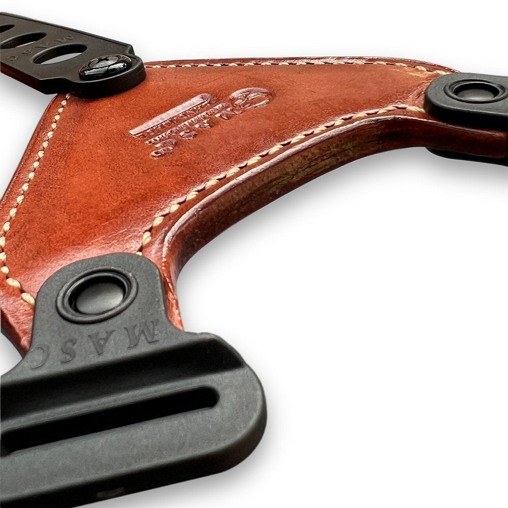 Leather Belt Tie Down, Harness Connector Plate for Shoulder Holsters
