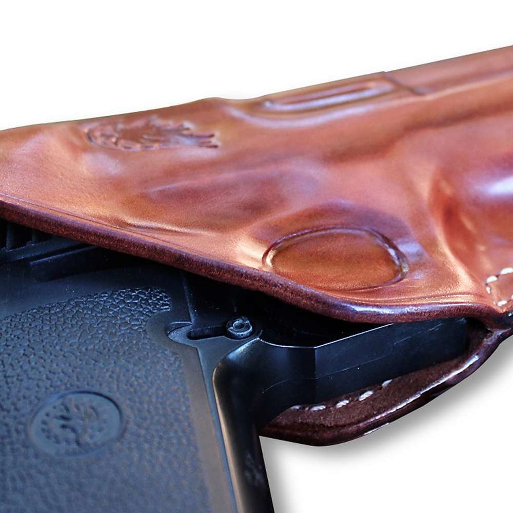 Premium Leather Three Slot Belt Holster For Desert Eagle