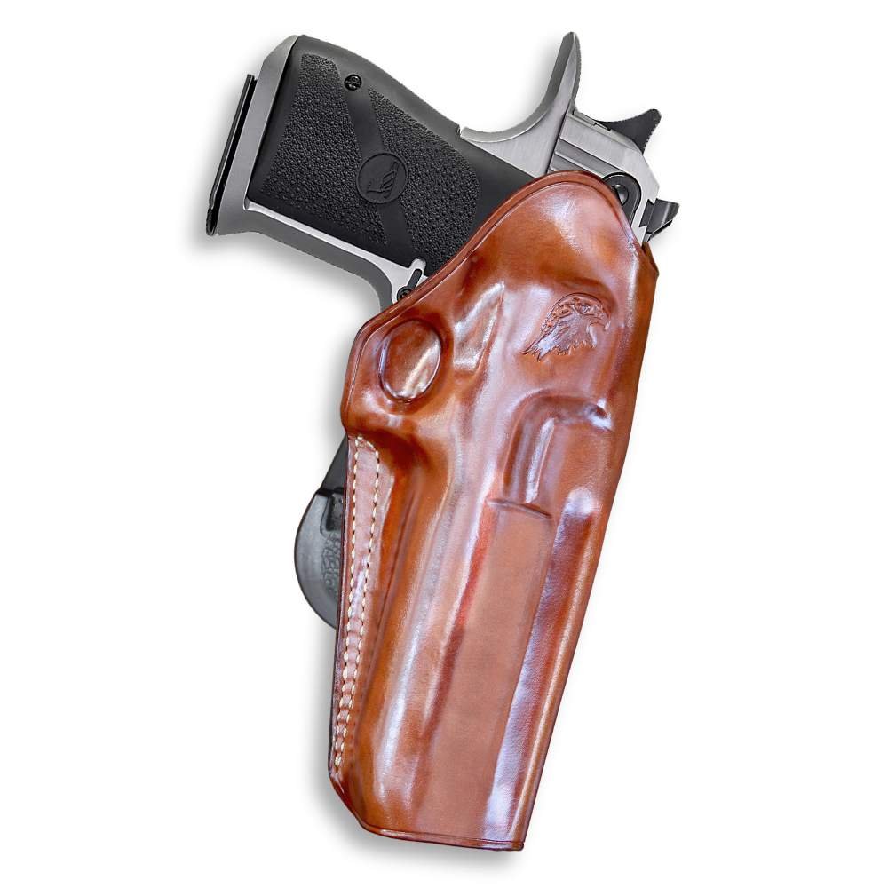 Leather (OWB) Paddle Holster For Desert Eagle - Fits ALL Calibers With 5'' 6" Barrel