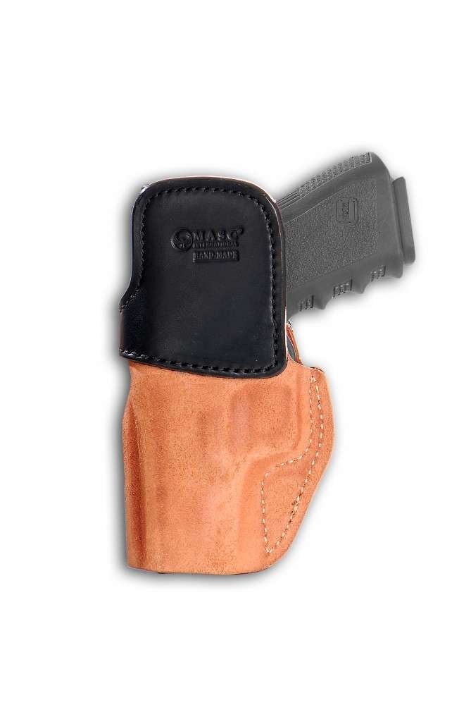Leather Inside The Waist Band (IWB) Concealment Holster With Belt Straps