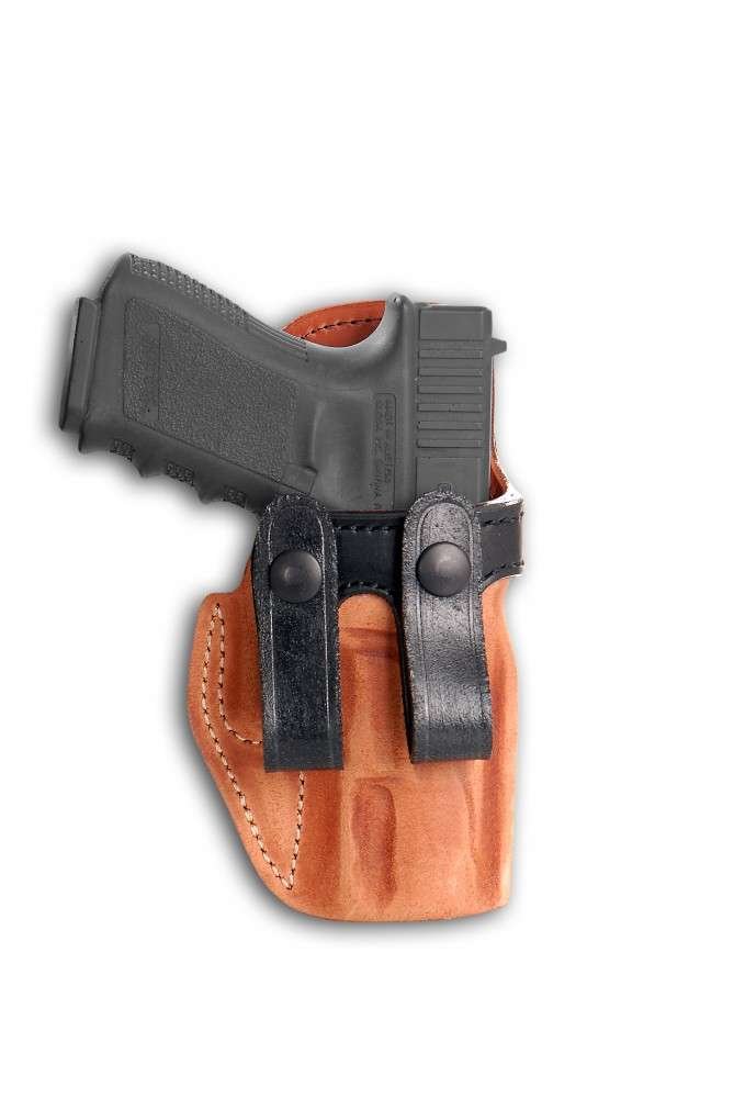 Leather Inside The Waist Band (IWB) Concealment Holster With Belt Straps