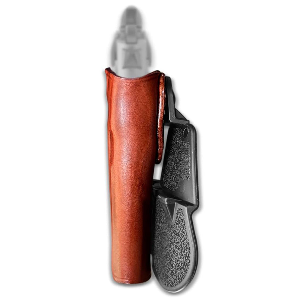 Premium Leather Paddle Holster (OWB) Open Top For Fast Drawing- Adjustable Paddle