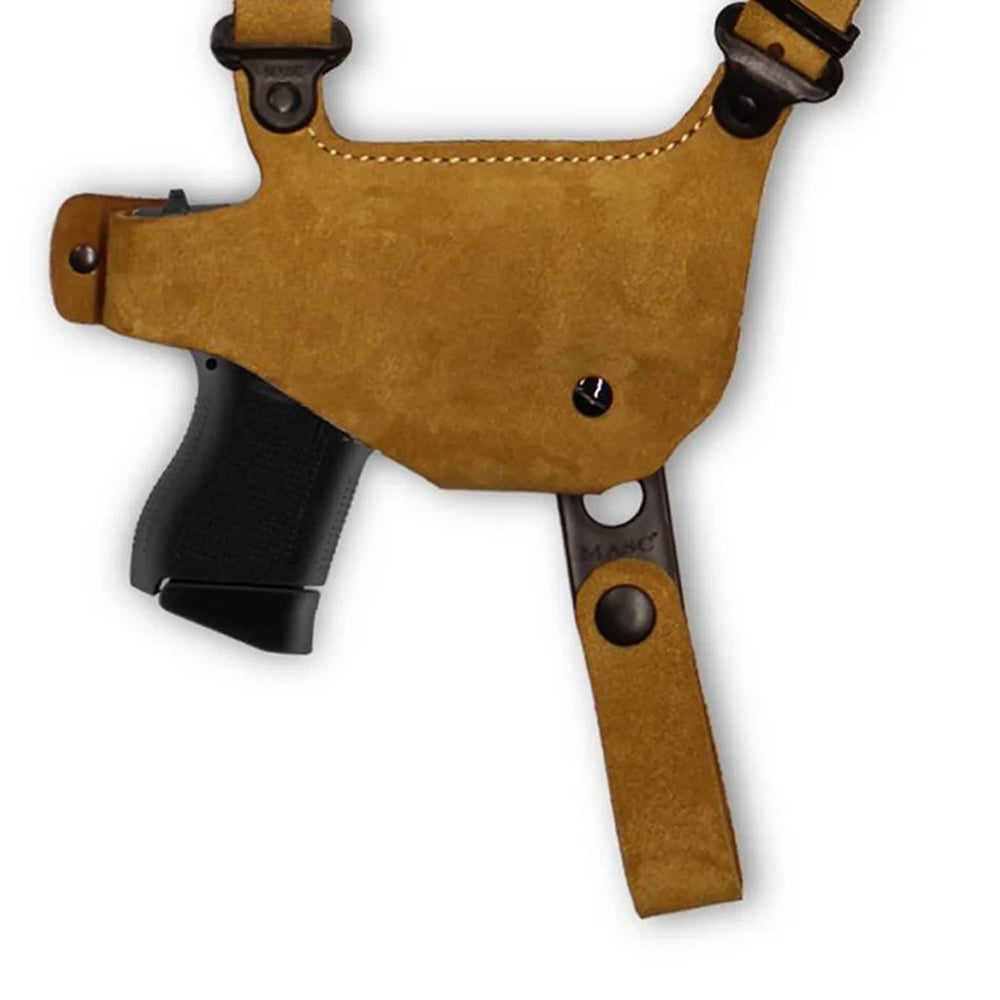 Suede Leather Horizontal Shoulder System Component Holster