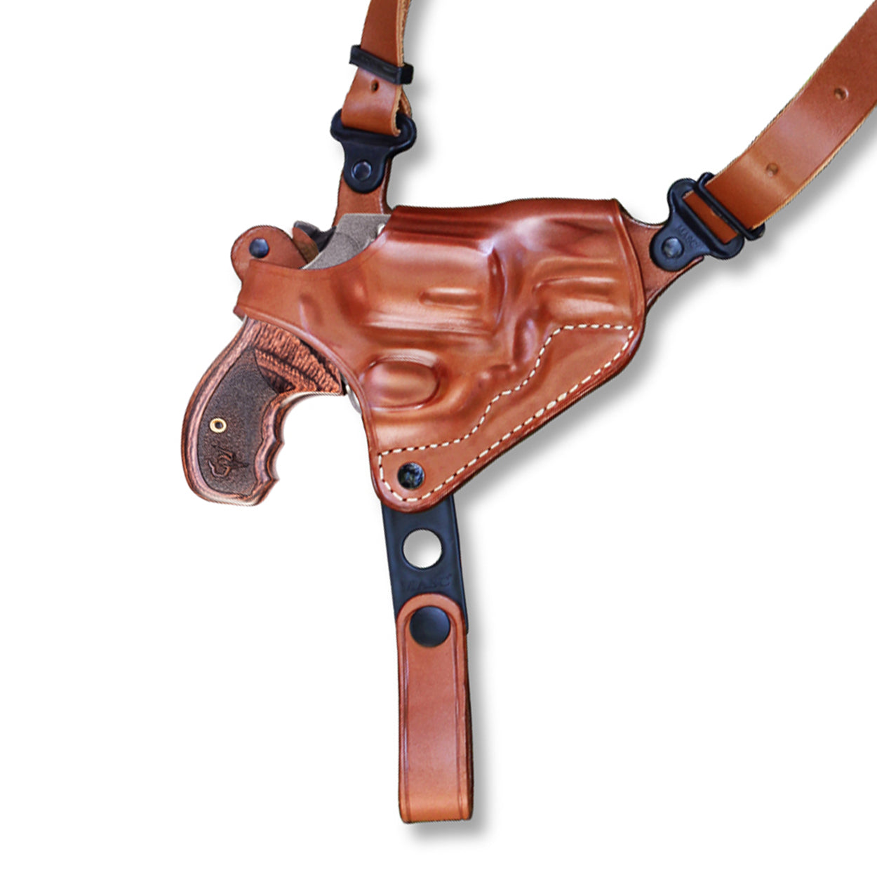 Leather Horizontal Shoulder System Component For Revolvers