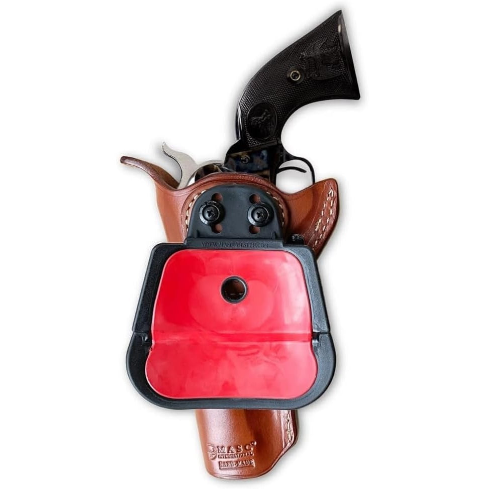 OWB Paddle Holster Open Top For Colt Saa, Pietta, Uberti Cattleman, Bounty Hunter, Ruger Vaquero, Smith Wesson