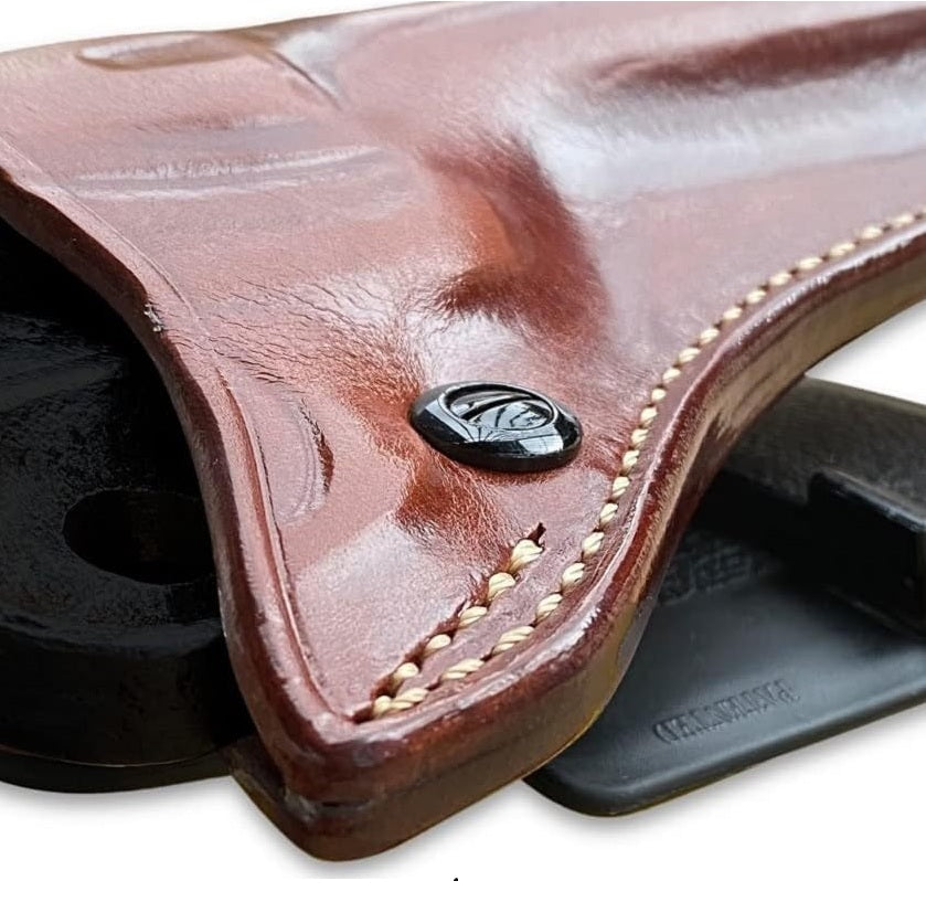 OWB Paddle Holster Open Top For Colt Saa, Pietta, Uberti Cattleman, Bounty Hunter, Ruger Vaquero, Smith Wesson