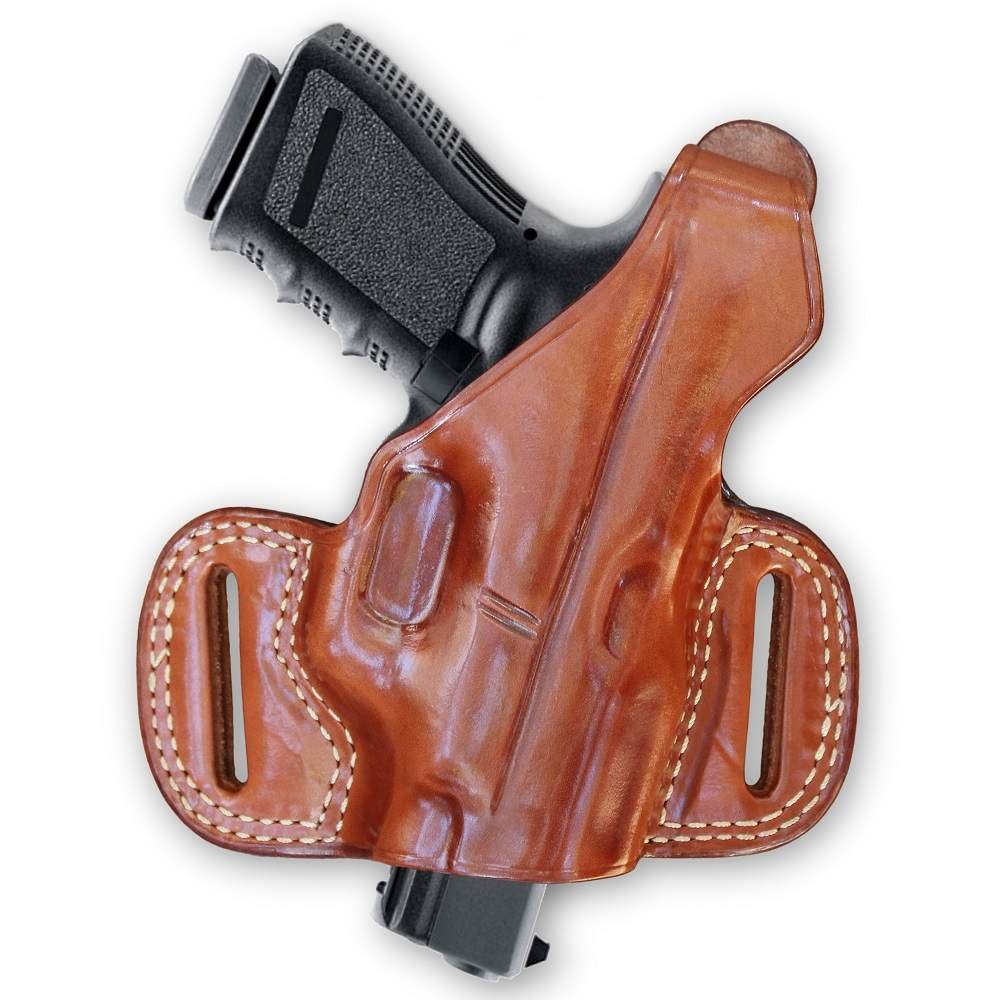 Premium Leather Pancake Holster With Thumb Break - Open End