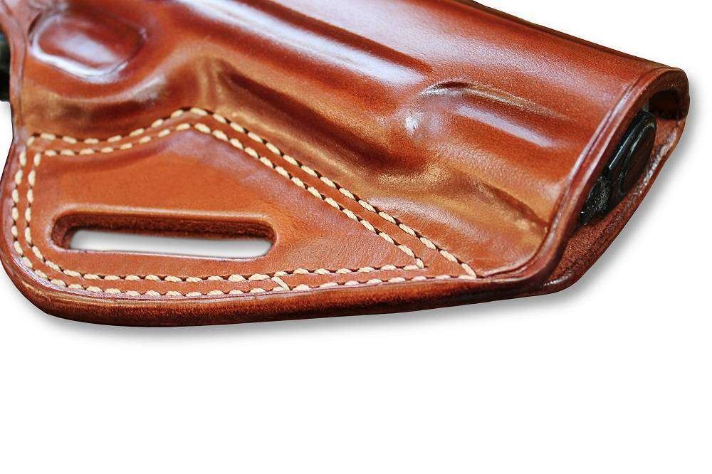 Premium Leather Pancake (OWB) Holster Open Top For Fast Drawing