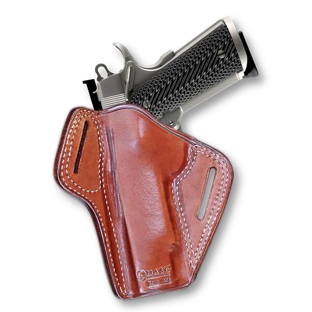 Premium Leather Pancake (OWB) Holster Open Top For Fast Drawing