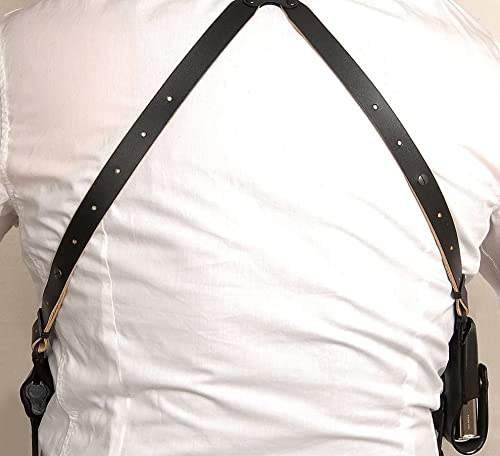 Leather Shoulder Strap Fits up to 52" Chest, Including Stainless Screw Set