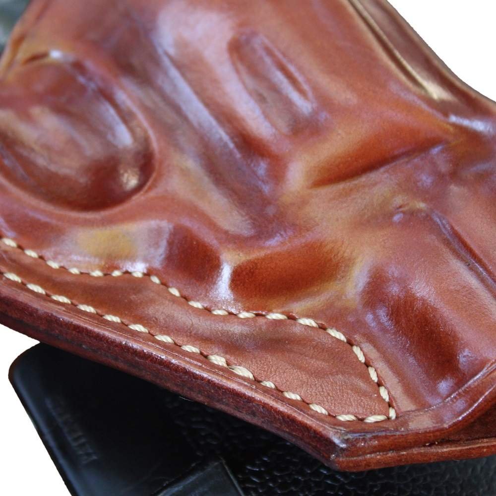 Premium Leather Paddle Holster (OWB) Open Top For Revolvers